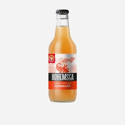 Bohemsca Craft limonáda pomeranč sklo 12 x 330 ml
