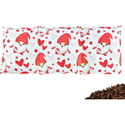 VFstyle Gnomes nahřívací polštářek bederní s pohankovými slupkami 50x20 cm