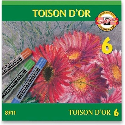 Koh-i-noor TOISON D´OR 8511 křídy prašné 6 barev
