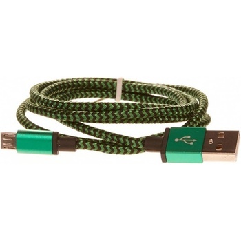 CellFish PLUSBKABELGREEN USB/micro USB, 1m, zelený