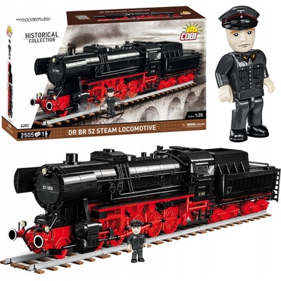 COBI 6282 Historical Collection 1:35 Parní lokomotiva DR BR 52 s tendrem – Zboží Dáma