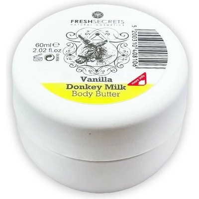 Madis Fresh Secrets Body Butter with Donkey Milk & Vanilla telové maslo s oslím mliekom a vanilkou 60 ml