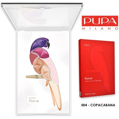 Pupa Parrot 004 Copacabana 010284A004 грим палитра за очи