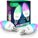 NOUS Smart sada LED žiaroviek E14 4,5W RGB Nous P4/2pack WiFi Tuya