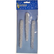 EverGreen Závesný akrylový cencúľ z kryštálov 3 ks 14 cm