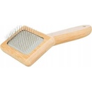 Trixie Jemná kefa tenké drôtené štetiny bambus 7 x 16 cm