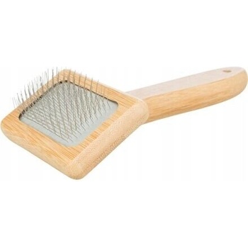 Trixie Jemná kefa tenké drôtené štetiny bambus 7 x 16 cm
