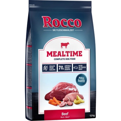 Rocco Икономична опаковка Rocco Mealtime 2 х 12 кг - с говеждо