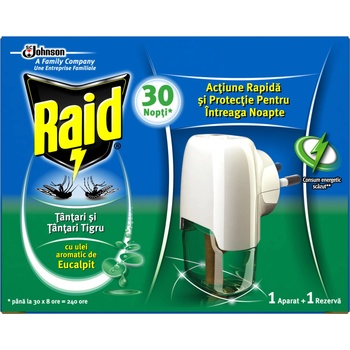 Raid Електрически изпарител с пълнител, Евкалипт