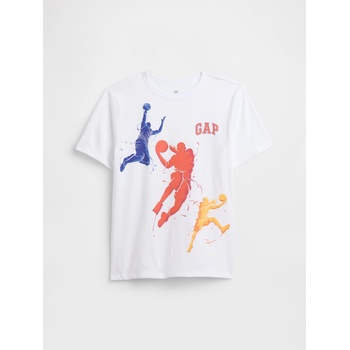 GAP Бебешка тениска с щампа Gap GAP | Byal | Момчешки | XS