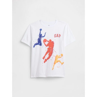 GAP Бебешка тениска с щампа Gap GAP | Byal | Момчешки | XS