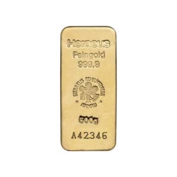 Heraeus zlatý zliatok 500 g