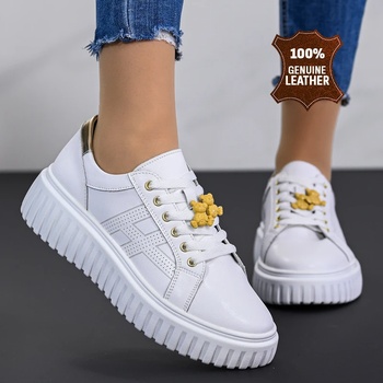 Обувки естествена кожа W595004 White