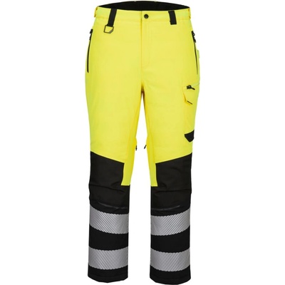 Portwest hi-vis ev4 ev402 expedition / Светлоотразителен водоустойчив панталон с еластична талия - hv жълт l (ev402ybrl)