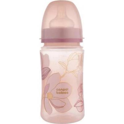 Canpol babies Antikoliková lahev EasyStart Gold růžová 240 ml