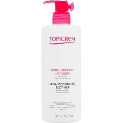 Topicrem Ultra-Moisturizing Body Milk хидратиращ лосион за тяло за суха и чувствителна кожа 500 ml за жени