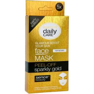 Sence Beauty Sparkly Gold Отлепяща се маска за лице 5 броя