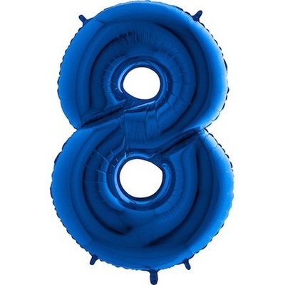 Smart balloons Balón fóliový číslo modré 8