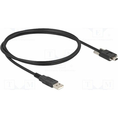 Delock 80478 USB 2.0 USB A vidlice USB B mini vidlice 1m černý