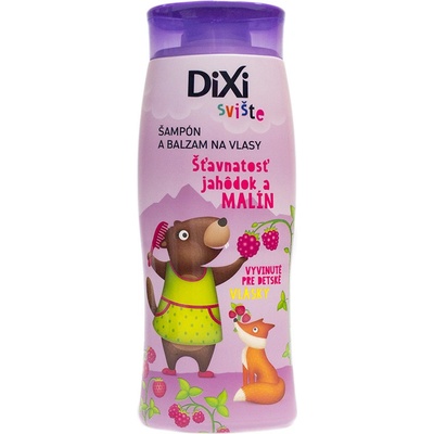 DIXI Šampón a balzam na vlasy jahoda+malina SVIŠTE 250 ml