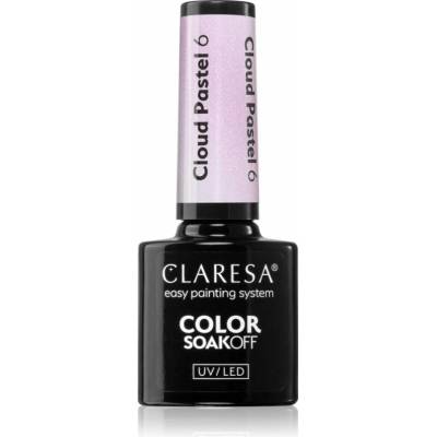 Claresa SoakOff UV/LED Color Cloud Pastel gélový lak na nechty s použitím UV/LED lampy odtieň 6 5 g