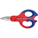 KNIPEX Ножици за рязане на кабел усилени, хромирани, синьо-червена ръкохватка 155мм, - K9505155SB (K9505155SB)