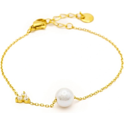 BRUNOshop.cz Nastavitelný náramek PERLA s kamínky GOLD S4552