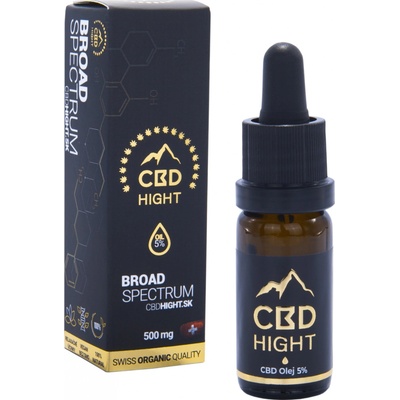 CBD Hight olej Hight 5% Broad Spectrum CBD olej 10 ml
