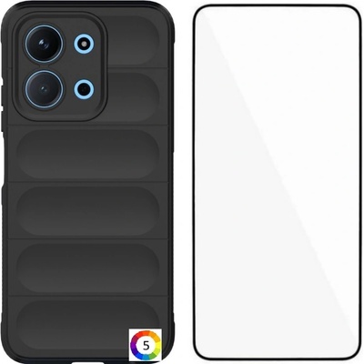 Xiaomi Удароустойчив TPU калъф и Стъклен протектор за Xiaomi Redmi 15C 5G / 4G / Poco C85 4G (Черен, Тъмночервен, Червен, Зелен, Син)