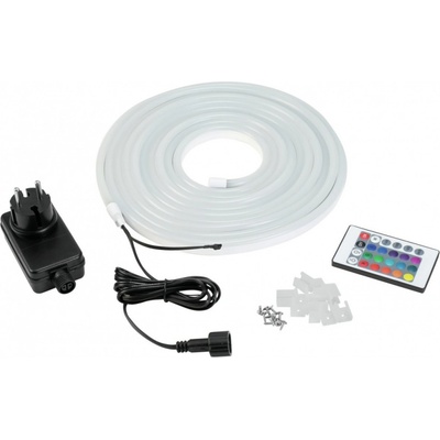 Eurolite LED Neon Flex 24V RGB 5m svítící páska IR Set