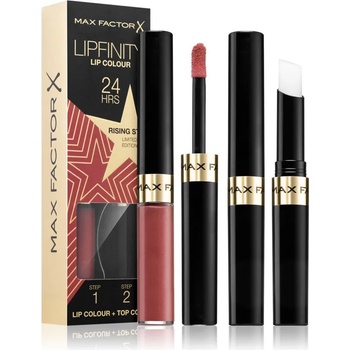 MAX Factor Lipfinity Rising Stars дълготрайно течно червило с балсам цвят 090 Starstruck 2 бр