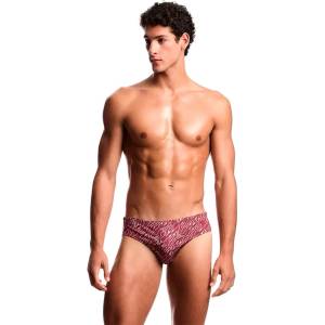 Giorgio Armani Бански гащета Emporio armani EM000575_AF20437 swimming brief - Pink (Diagon. Logo Burgundy)