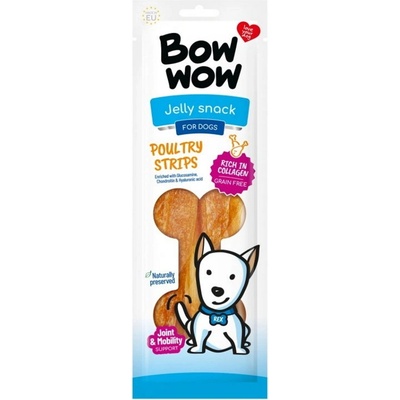 BOW WOW Jelly snack Hydinové stripsy pre psov 60 g