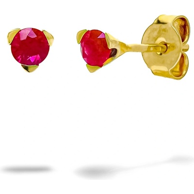 Blink-Blink napichovacie náušnice s Rubínom 3186ZRuG