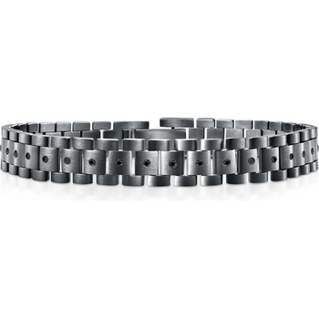 SAVICKI Narukvica Savicki: srebro 925, crni dijamanti