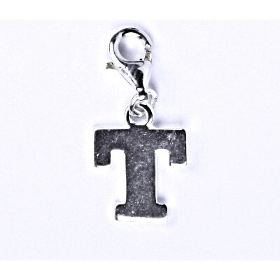 Čištín Stříbrný přívěšek písmenko T na karabince, P 904