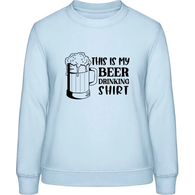 AWDis Sweat mikina Toto je moje Pivní Tričko Nebeská modrá