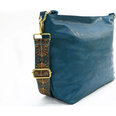 Modrá dámska jednoduchá crossbody kabelka Amaya
