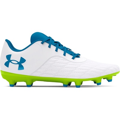 Under Armour Юношески футболни бутонки Under Armour Magnetico Select Junior Firm Ground Football Boots - White/Yellow