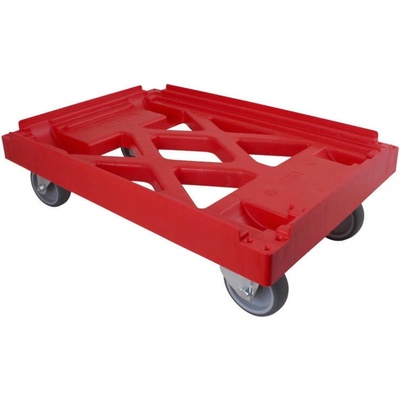 PK Group Vozík pod přepravky mřížka 4 otočná GU kolečka 100 Barvy: Červená – Zboží Mobilmania