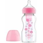 Dr. Brown's Шише Dr. Brown’s - Options+, Anti-Colic, Wide-Neck, 270 ml, Розово (72239325476) - ozone
