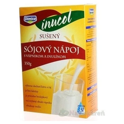 Dimica SÓJOVÝ NAPOJ INUCOL sušený s vápnikom a inulínom 350 g