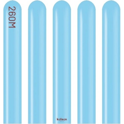 Kalisan Balloons Modelovací balonky světle modré, Standard Baby Blue 260M –