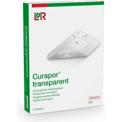 Hypoalergenní Curapor Transparent—20 x 10 cm 25 ks