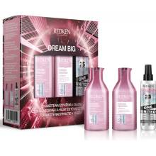 Redken Volume Injection Dream Big šampón Volume Injection 300 ml + kondicionér Volume Injection 300 ml + vlasová starostlivosť One United All-In-One Multi-Benefit Treatment 150 ml