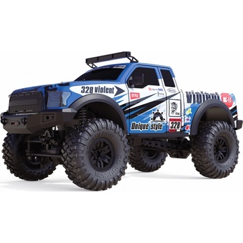 Amewi RC DIRT CLIMBING PICKUP RACE CRAWLER 4WD RTR MODRÝ 1:10