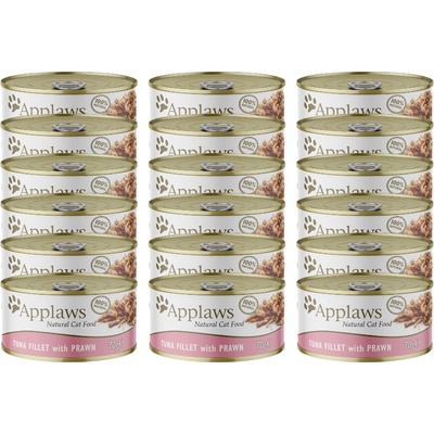 Applaws Cat Filé z tuniaka & krevety vo vývare 24 x 70 g