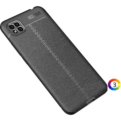 Xiaomi Poco C3 Удароустойчив Litchi Skin Калъф и Протектор