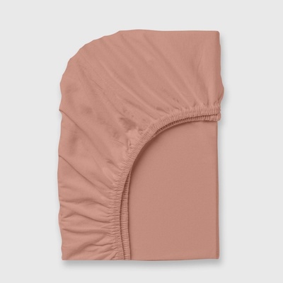 Дилиос Долен чаршаф с ластик 140/200/25 см праскова 100% памук