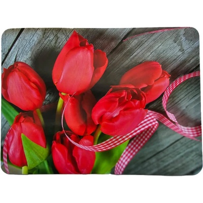 Moni Korkové prestieranie Tulipány-stuha 39x28cm 6ks